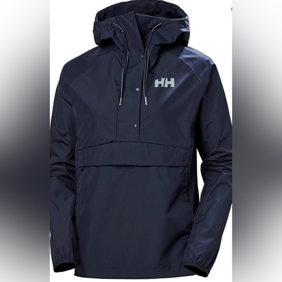 NWOT HELLY HANSEN LOKE PACKABLE ANORAK WOMEN'S jacket packable blue size S - Picture 3 of 16